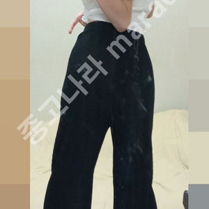 S/S 와이드 주름 팬츠 Free/Black (착샷O)