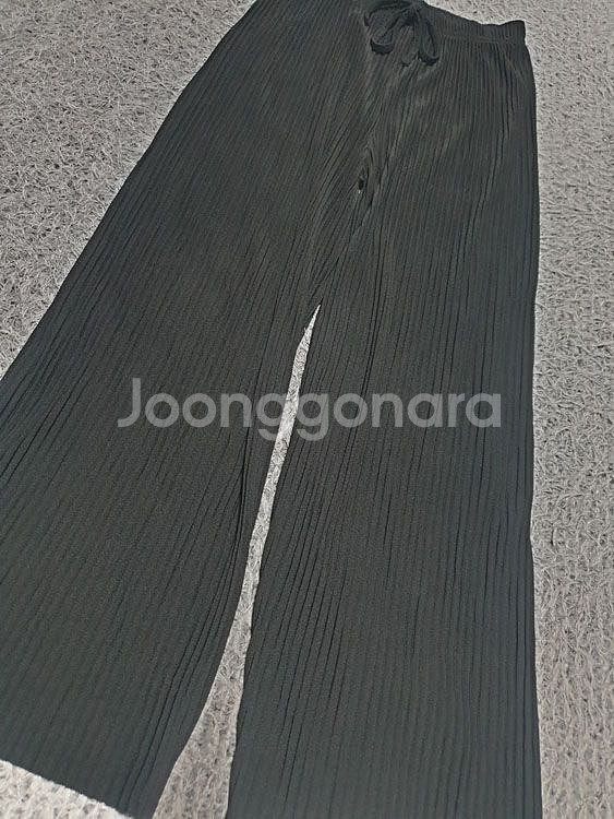 S/S 와이드 주름 팬츠 Free/Black (착샷O)--4