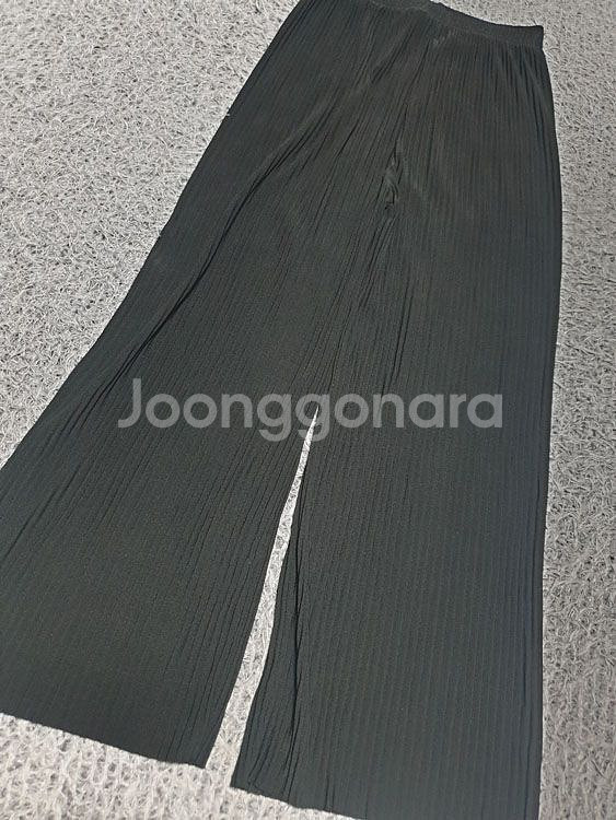 S/S 와이드 주름 팬츠 Free/Black (착샷O)--8