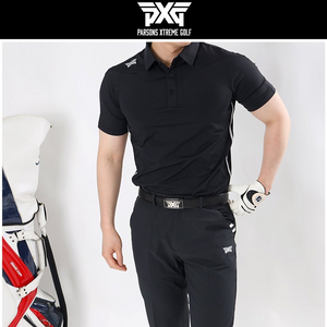 PXG 골프웨어 남성 숄더로고 스카치나염 스판 카라티