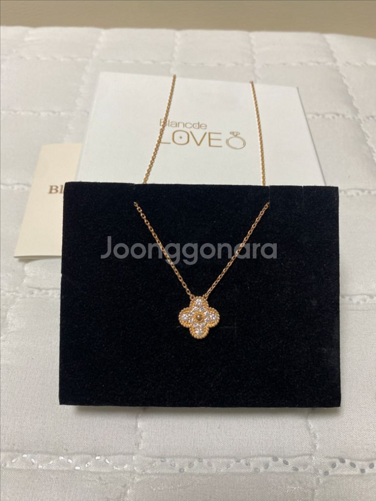 반클 빈티지 다이아 목걸이 18k(로즈골드)--3