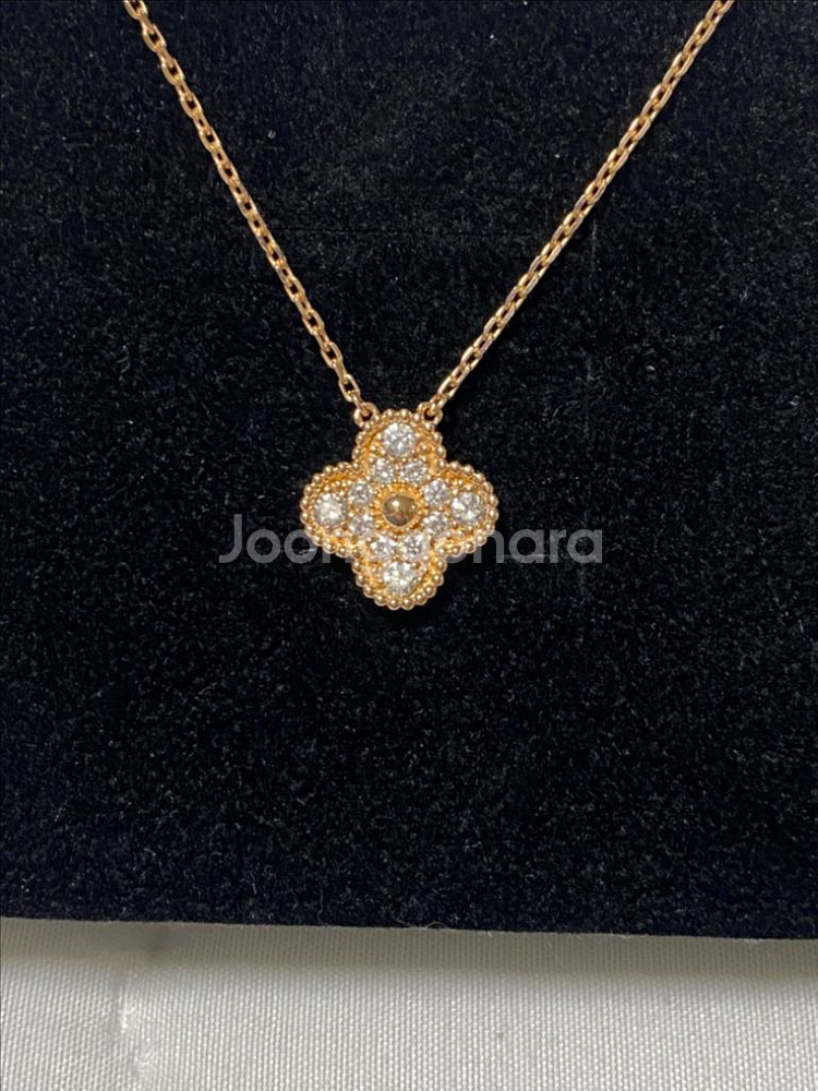 반클 빈티지 다이아 목걸이 18k(로즈골드)--1