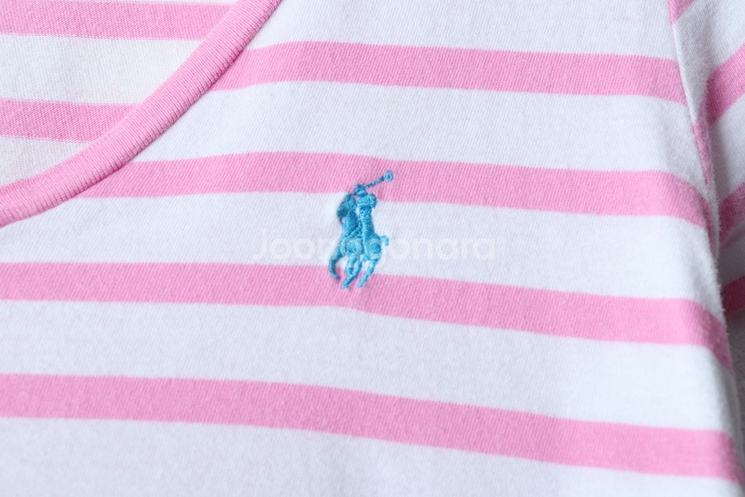 W(S-M) 폴로 랄프로렌 반팔 티셔츠 핑크 딸기--4