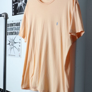 (L-XL) 폴로 랄프로렌 반팔 티셔츠 오렌지 로고