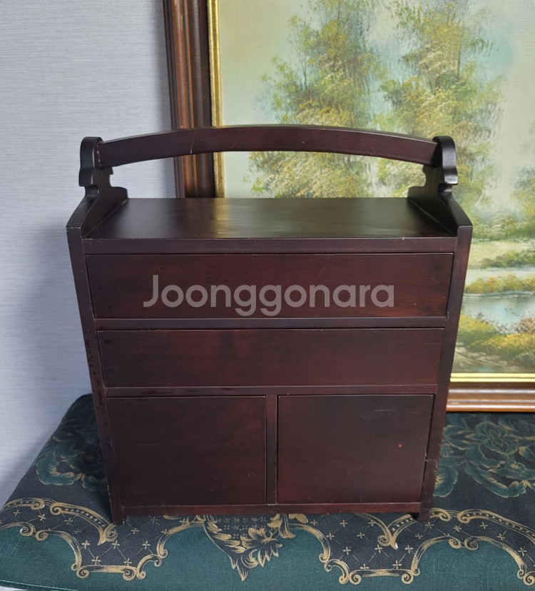 택포) 고가구.고급 원목 서랍장--0