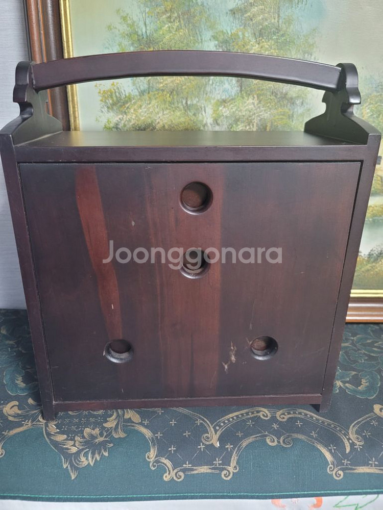 택포) 고가구.고급 원목 서랍장--2