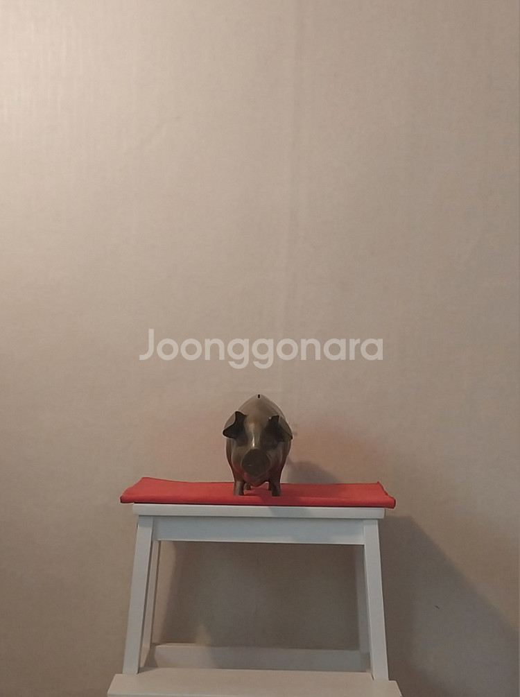 (소품/수집)황동 돼지저금통 팝니다.--0