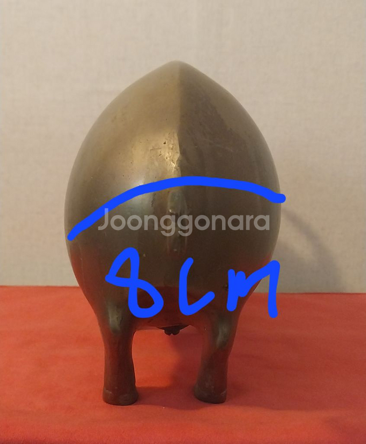 (소품/수집)황동 돼지저금통 팝니다.--7