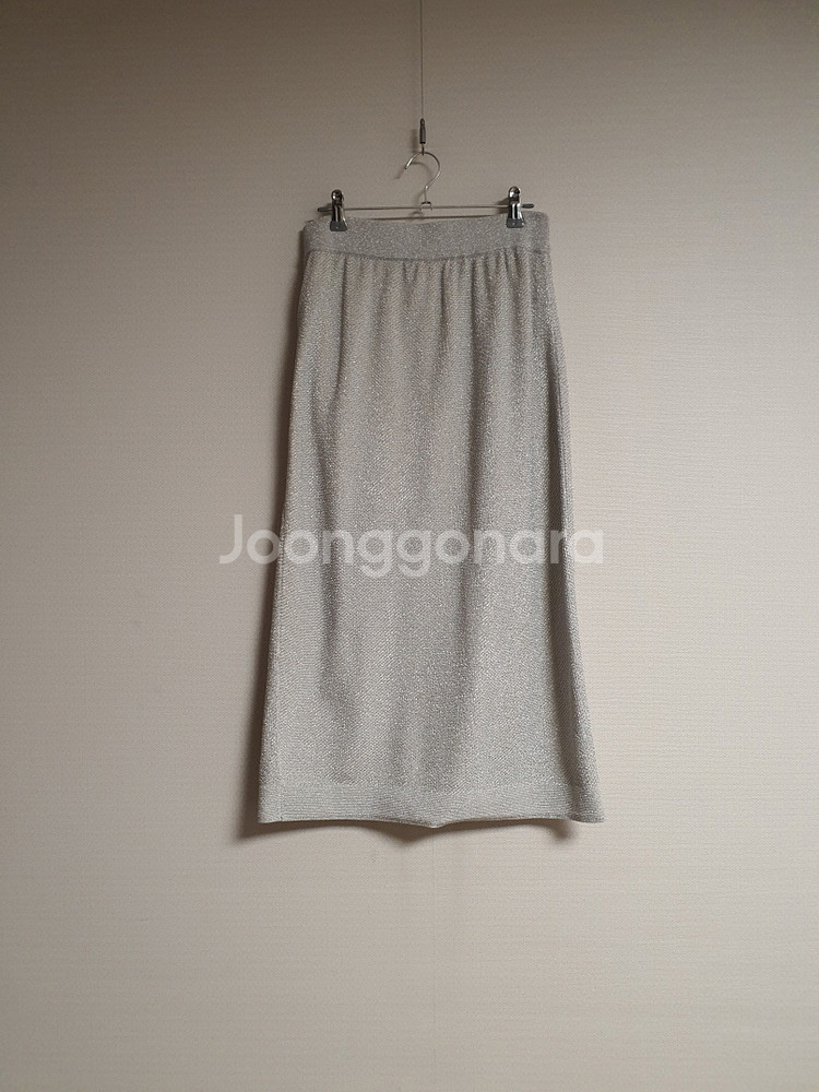 랑방컬렉션 글리터 밴딩 스커트 프리 사이즈 정품 사이즈--0