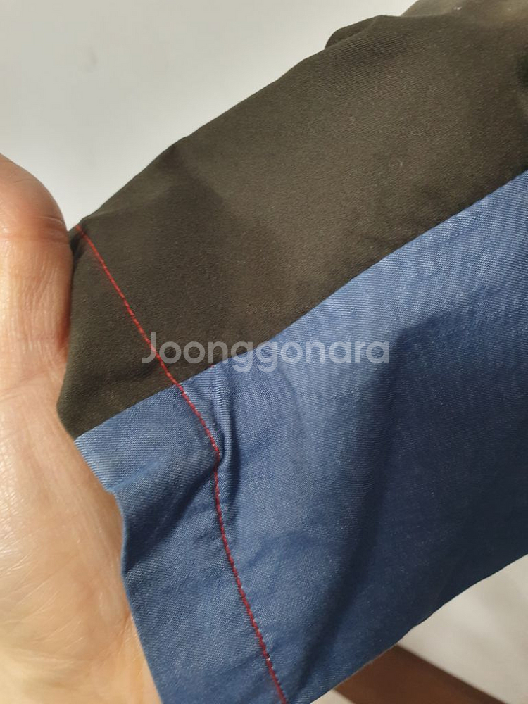 배색 롱 코트.자켓.야상.바람막이.박스핏.아--4
