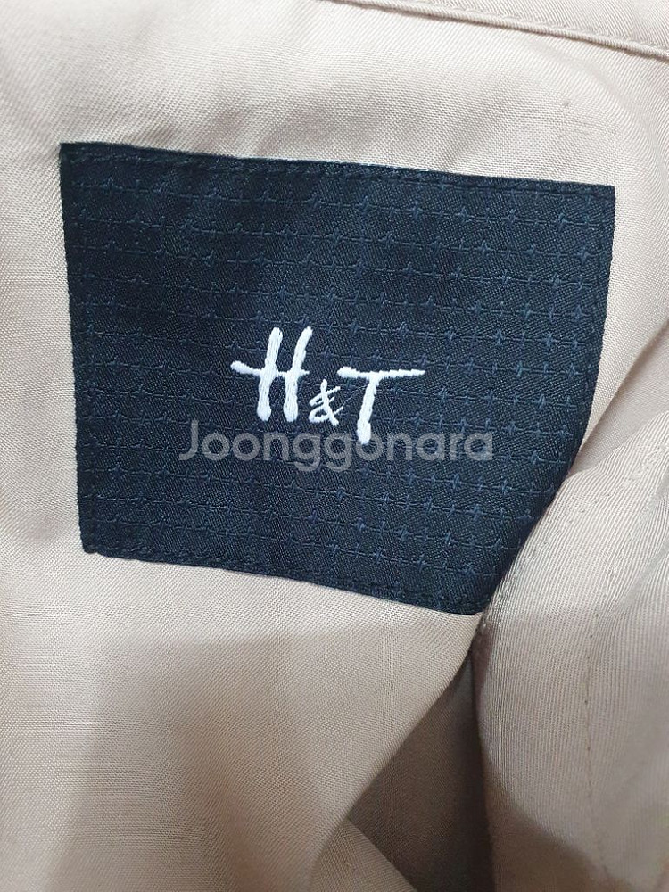 H&T 케이프 판쵸스타일 트렌치 코트.자켓.--8