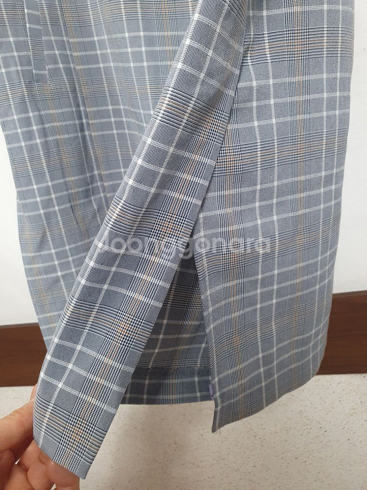 특가새)SOOS 체크 자켓.테일러드.옆트임--3
