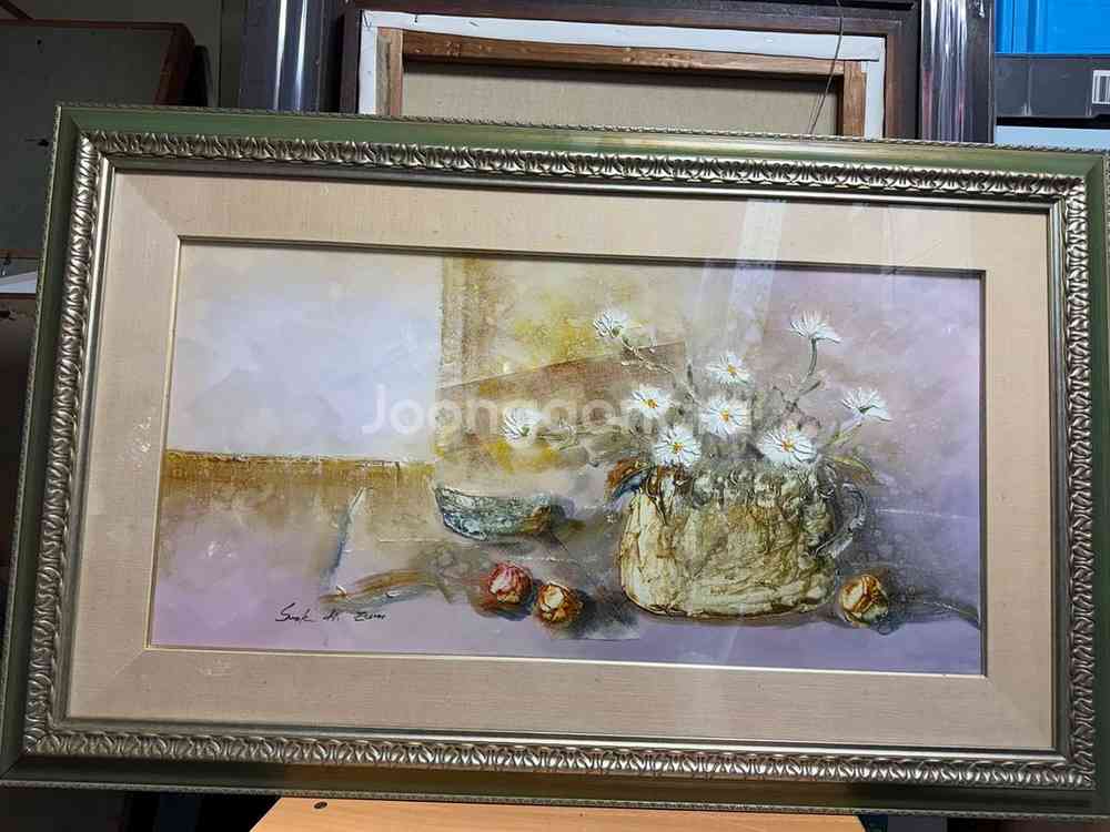 구상유화그림 서양화/ Sook H. Eum작가싸인--0