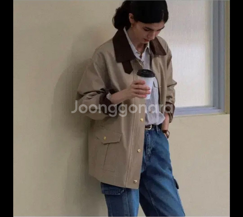 틸아이다이Coloring collar point 자켓--0