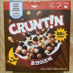 크런틴 초코이즈백 단백질쉐이크