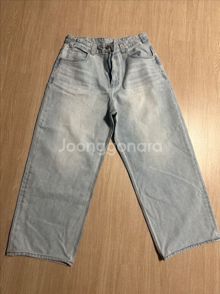 노운 와이드 데님 팬츠 라이트 블루 24ss--2