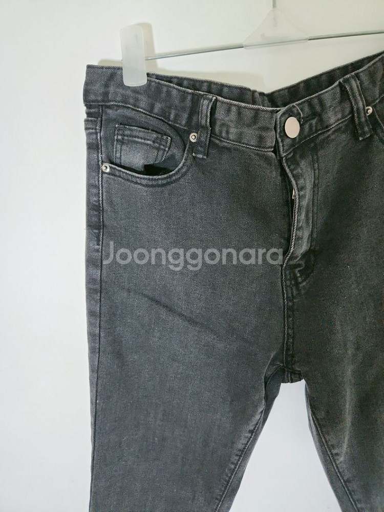 부츠컷 블랙 데님팬츠 M~L 스판있음--2