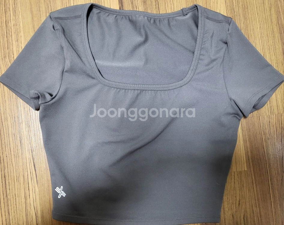 젝시믹스 젤라 인텐션 스퀘어 크롭탑 토프그레이 M--2
