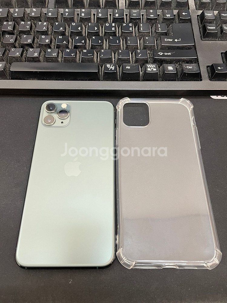 아이폰11프로맥스 64GB 그린 배터리87% 상태좋은--0