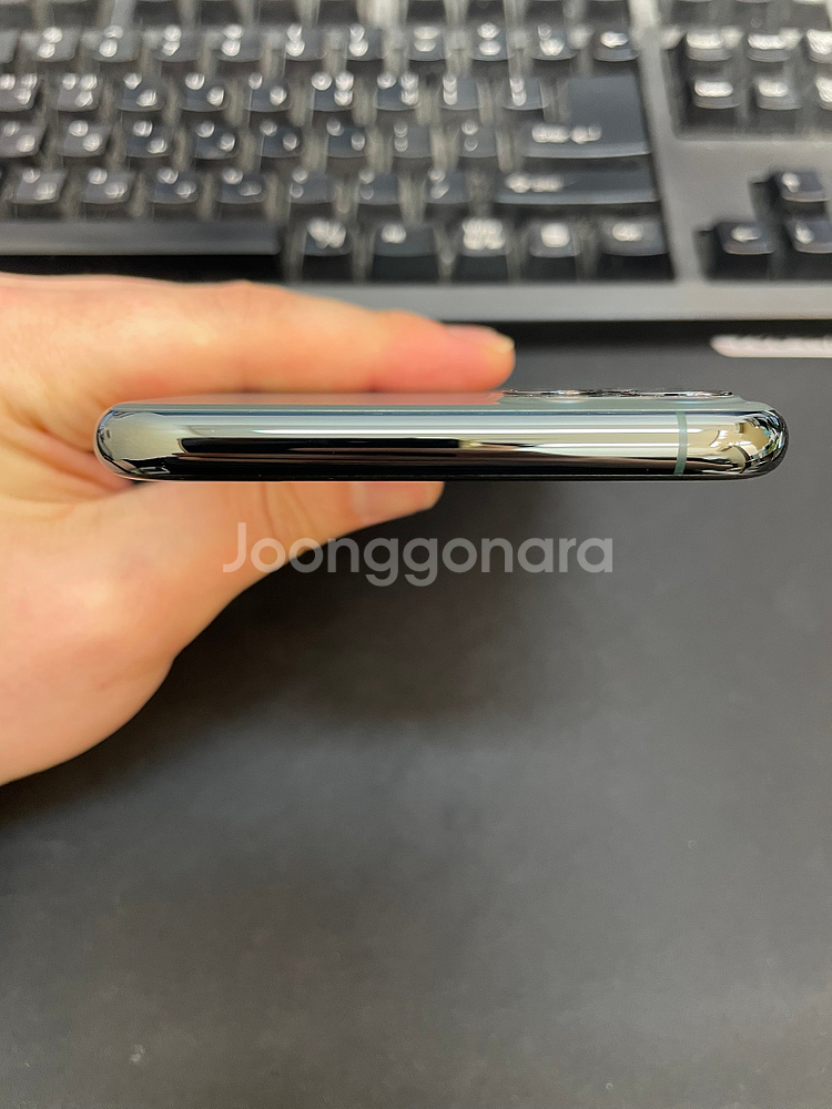 아이폰11프로맥스 64GB 그린 배터리87% 상태좋은--2