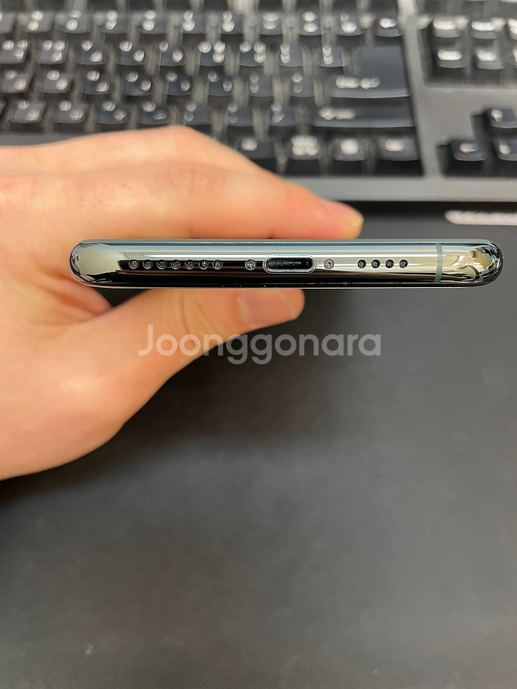 아이폰11프로맥스 64GB 그린 배터리87% 상태좋은--4