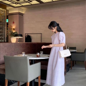 바이씨니 트위드 보라 원피스 (키작녀)