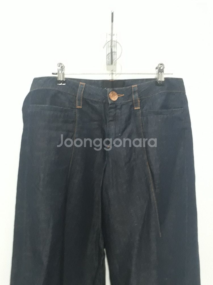 캘빈클라인 여성 린넨 혼방 팬츠--1