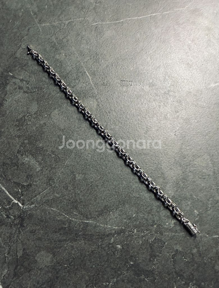 크롬하츠 페이퍼체인 6mm 팔찌--5