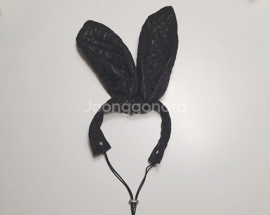 블랙 토끼 머리띠 헤어밴드/ 할로윈 파티촬영소품 코스튬--0