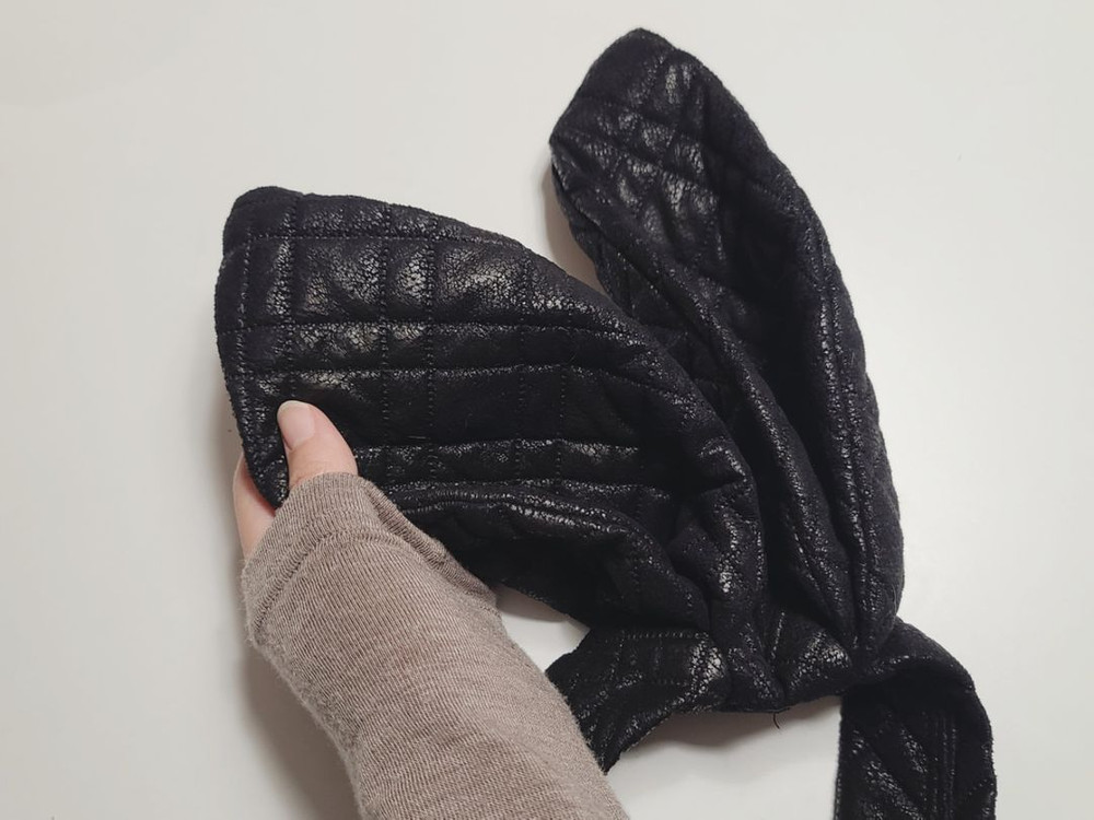 블랙 토끼 머리띠 헤어밴드/ 할로윈 파티촬영소품 코스튬 이미지