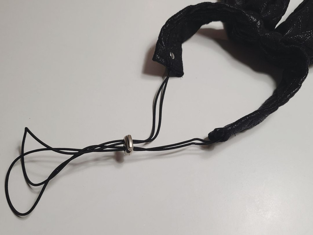 블랙 토끼 머리띠 헤어밴드/ 할로윈 파티촬영소품 코스튬 이미지