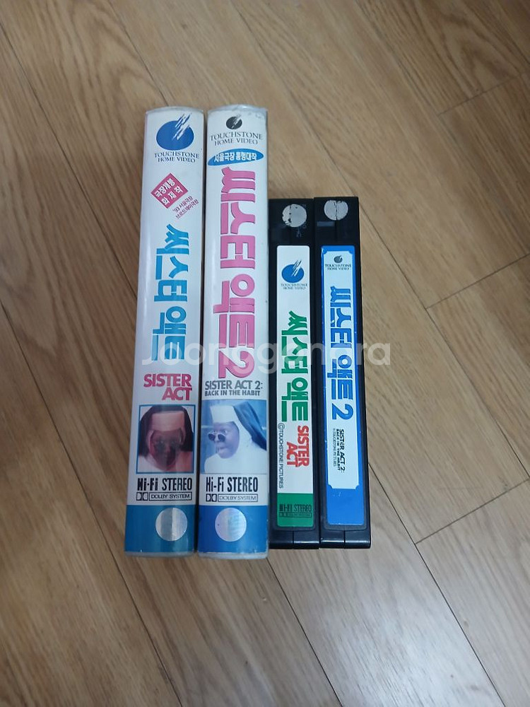 코메디 흥행작 우피 골드버그 시스터 액트 1&2 비디오--4
