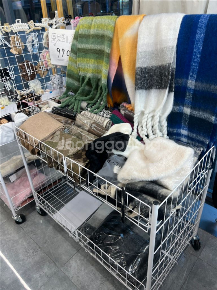 네트망 이동식 매대 진열대 선반 1개--1