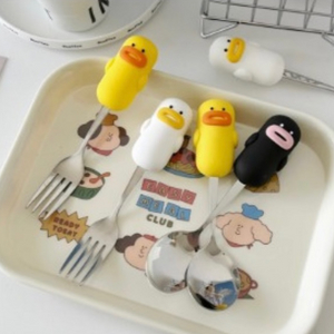 꽥꽥이 수저 포크 세트