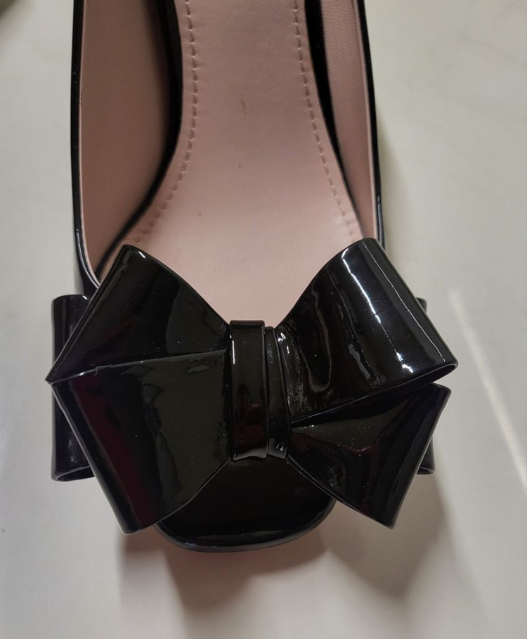 미우미우 miu miu 블랙 보우 펌프스--3