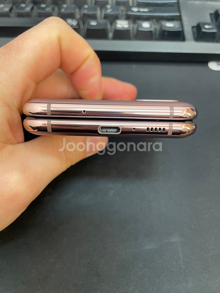 갤럭시Z플립2 브론즈 256GB 무잔상 가성비좋은 중고--4