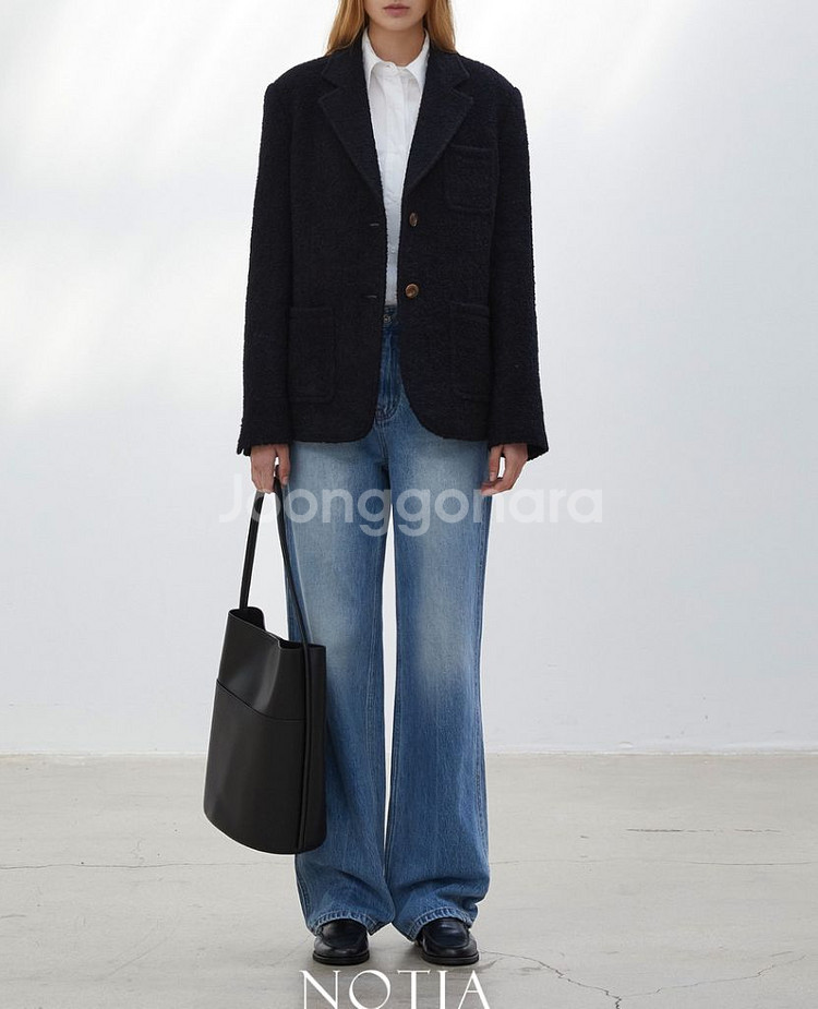 노티아/ WOOL FANCY YARN JACKET--1