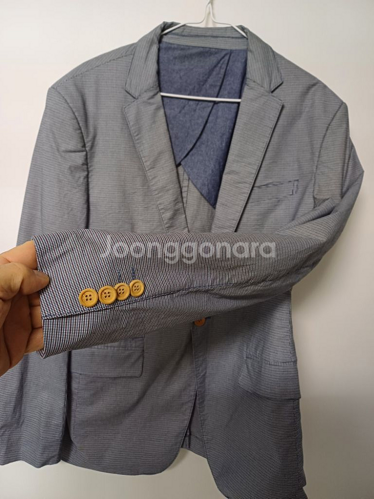 남성 트루젠 봄.가을 캐주얼 면자켓(스판95-슬림100--3