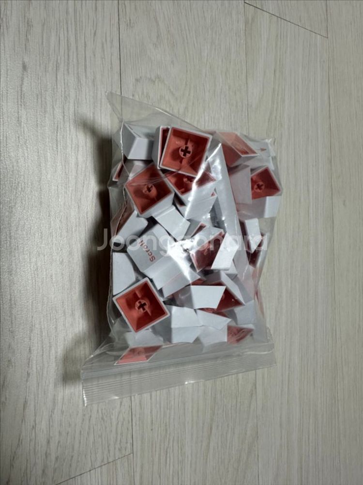 독거미 F87pro 유선 화이트 올리비아 키캡--0