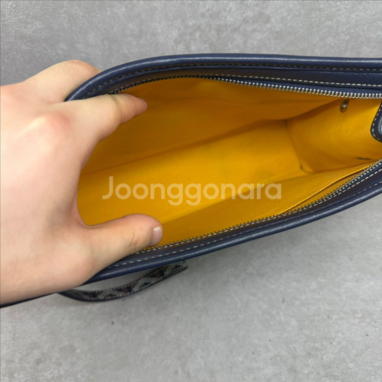 [GM이너백]고야드 쥬방스 네이비 컬러 클러치--2