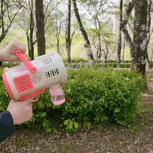 배터리충전식 64홀 LED 자동버블토네이도건 어린이날