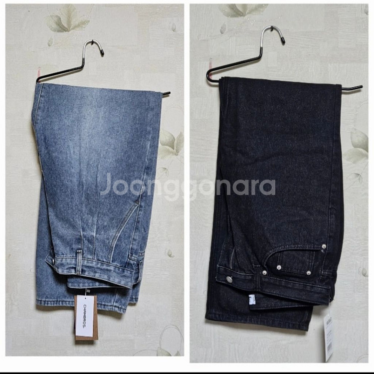 (허리 30~31인치) 와이드 데님 팬츠 2종 일괄 새--0