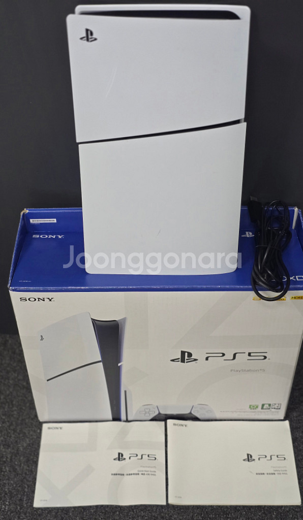 PS5 슬림디스크와박스,듀얼센스1개--0