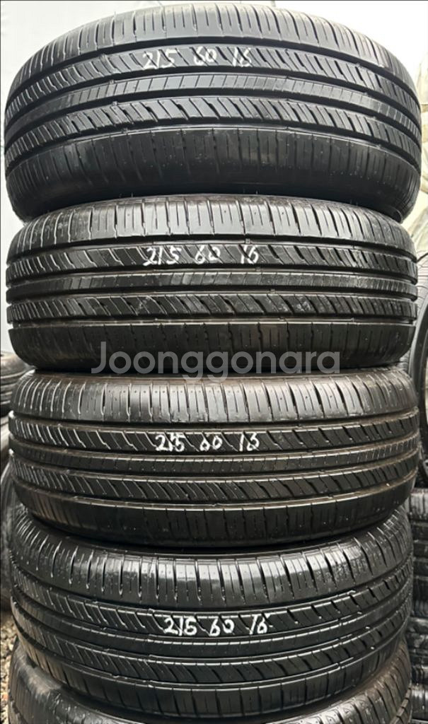 215 60 16한국중고타이어한대분2156016--0