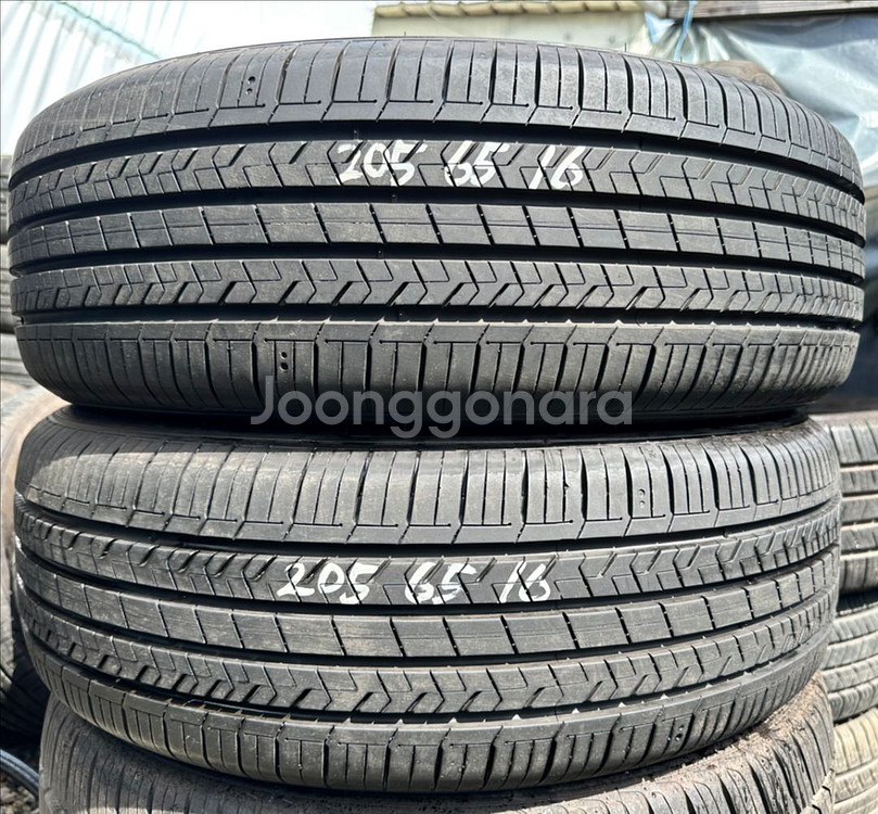 205 65 16한국중고타이어2개2056516--0