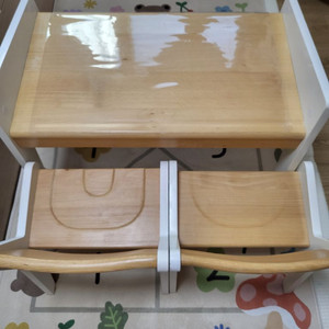 아기 원목책상 세트