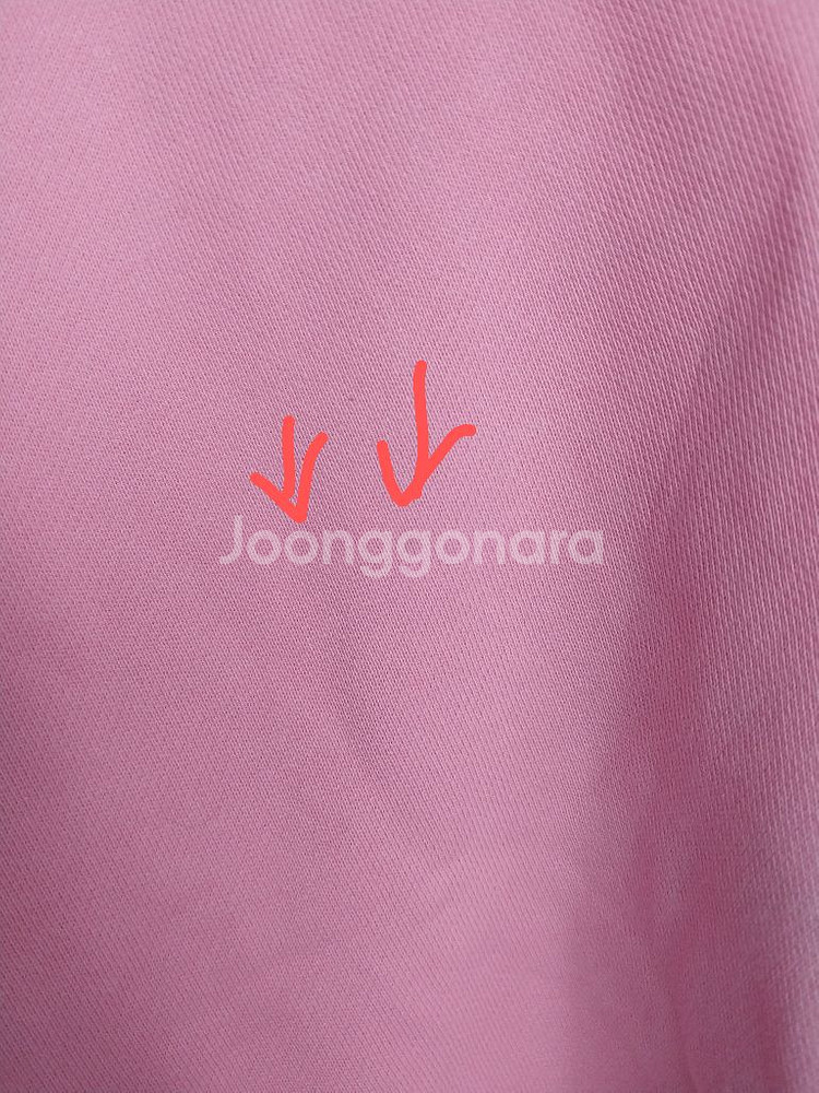 론론 형광핑크 크롭맨투맨 (날씬77까지추천)--1