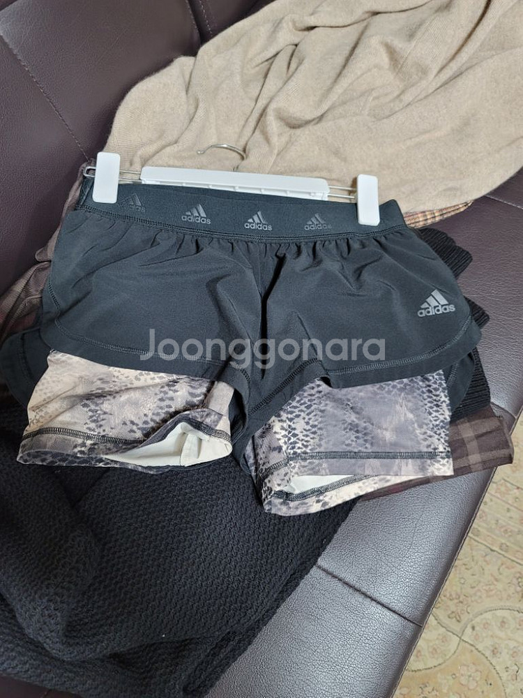 아디다스 우먼 AOP 쇼트팬츠BK90--3