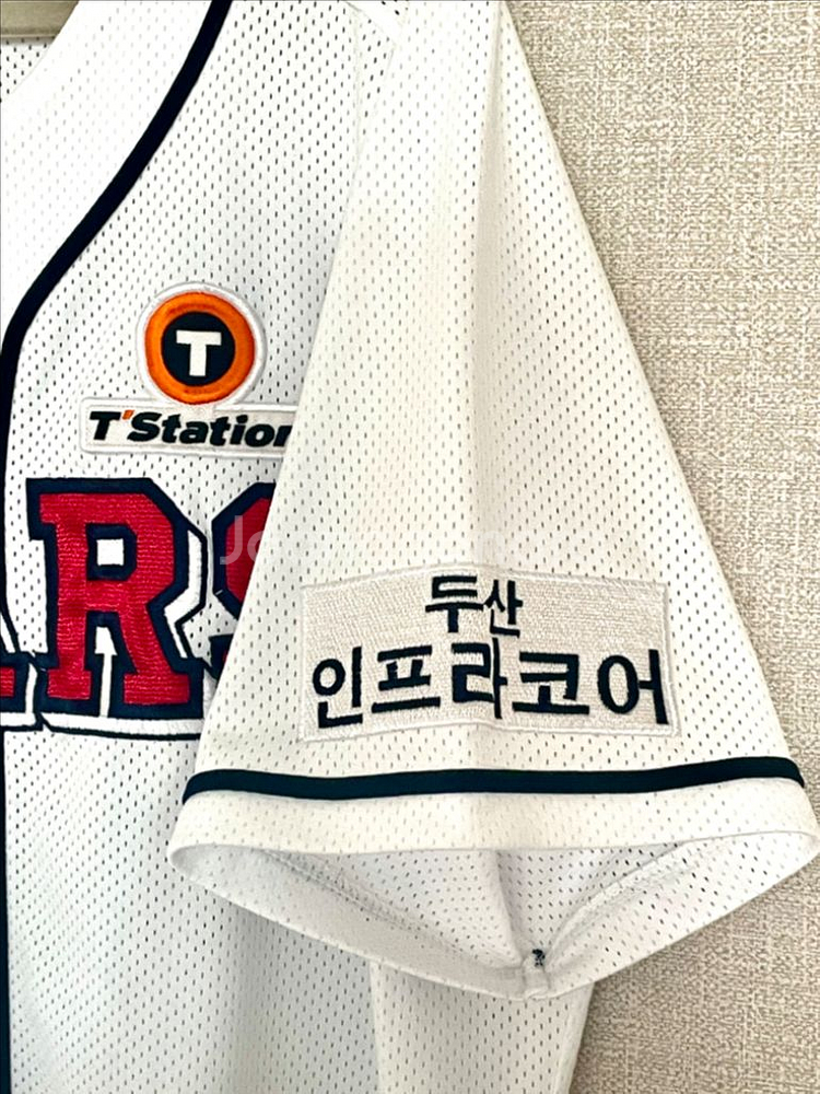 두산베어스 김인태 실착 유니폼 친필싸인--2