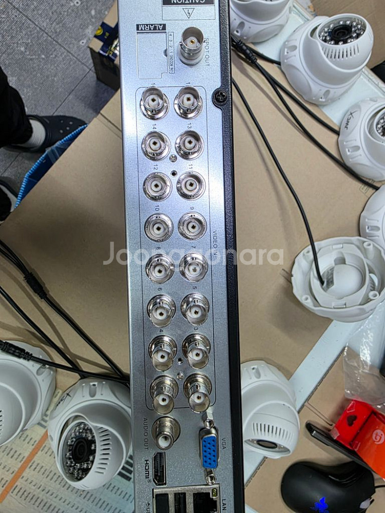 CCTV 카메라 16채널 녹화기 하드내장--4